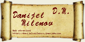 Danijel Milenov vizit kartica